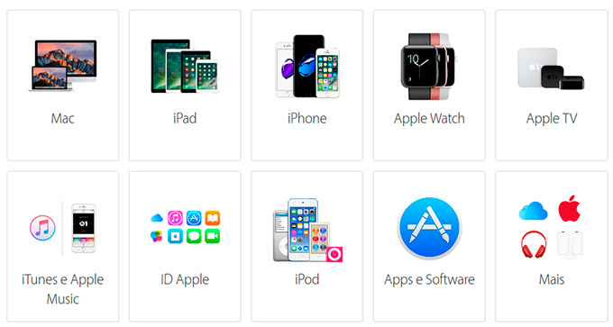 Suporte e Reparos Online Apple