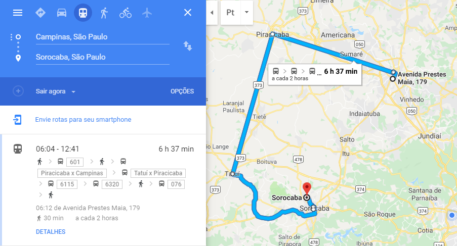 Ônibus Campinas a Sorocaba Ônibus Campinas a Sorocaba