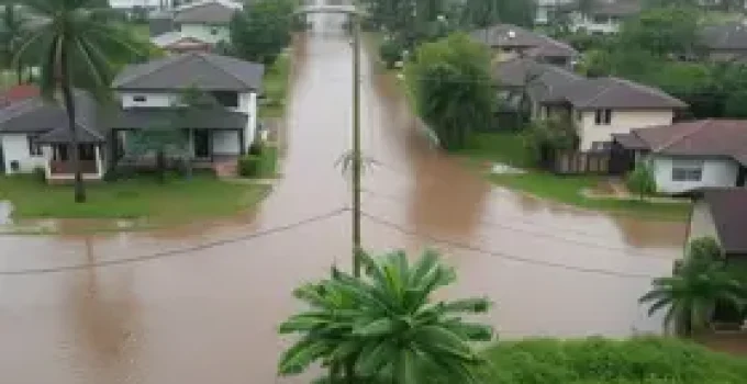 chuva provoca transtornos
