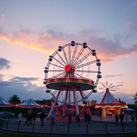 ingressos gratuitos do parque de diversões do Luna Park
